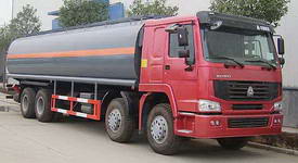 斯太尔前四后八化工液体运输车图片